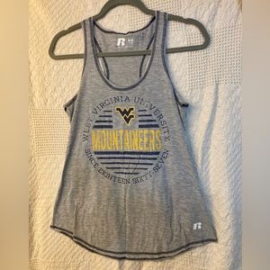 West Virginia University collegiate women's racerback tank top